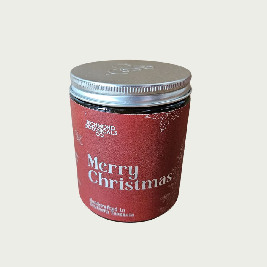 RB CO. Merry Christmas Medium Artisan Candle 